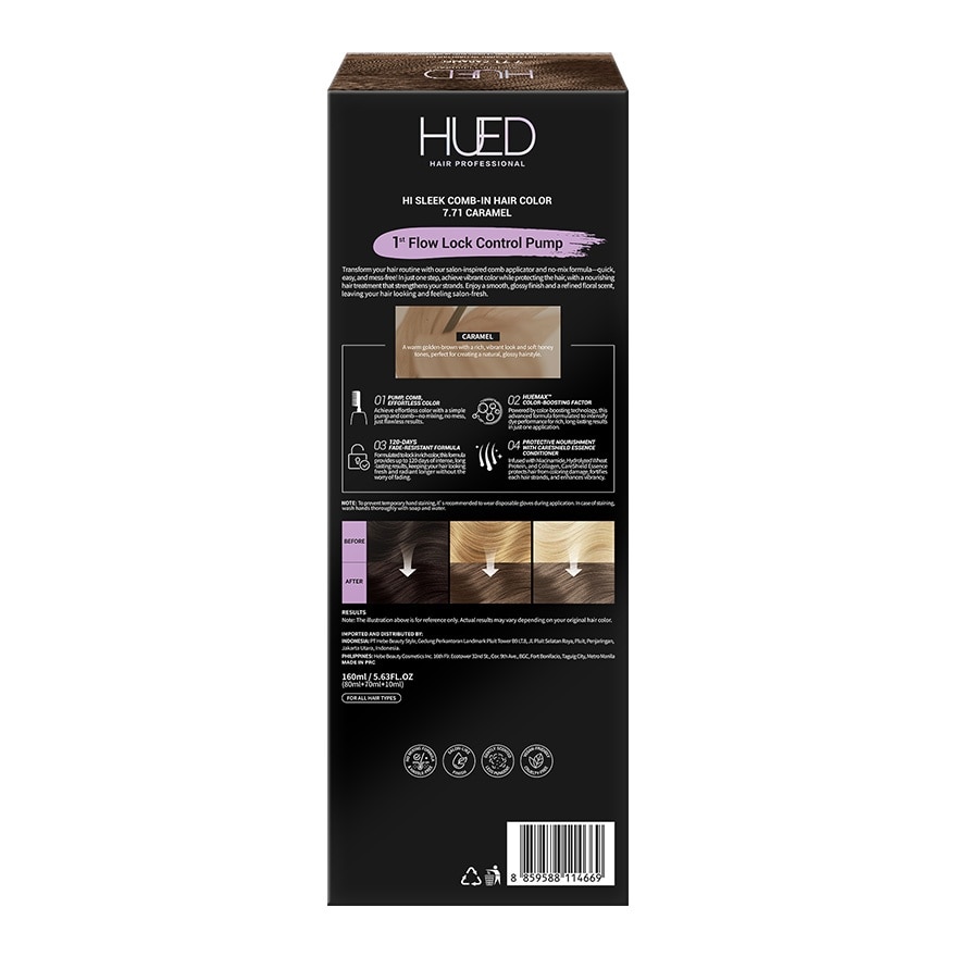 Hi Sleek Comb-in Hair Color 7.71 Caramel 1's