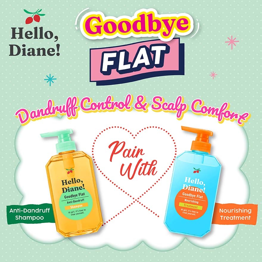 Hello,Diane! Goodbye Flat Anti Dandruff Shampoo 400ml