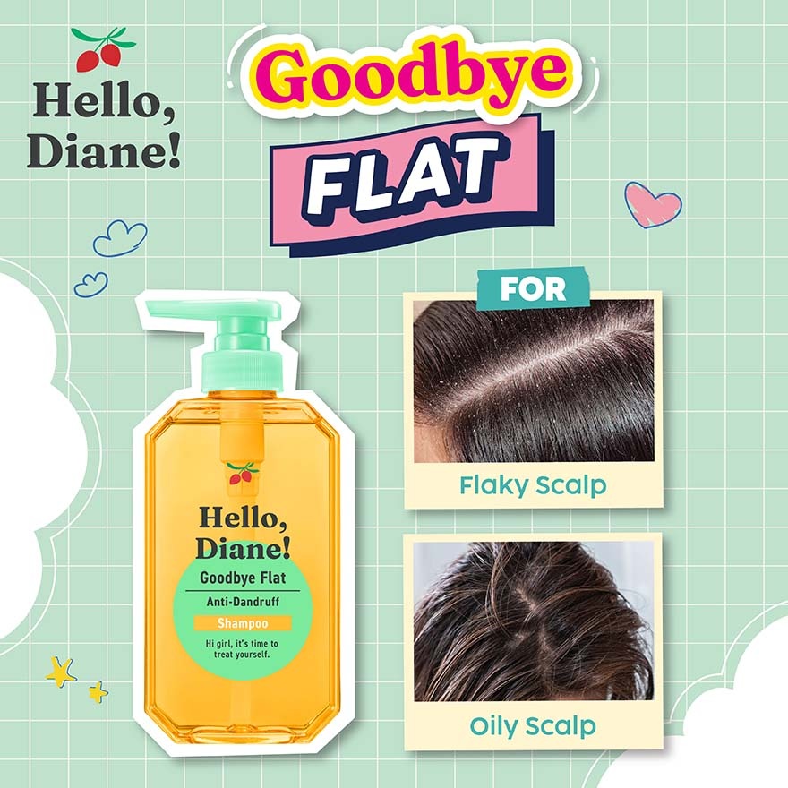 Hello,Diane! Goodbye Flat Anti Dandruff Shampoo 400ml