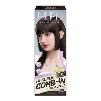 HUED - Hi Sleek Comb-in Hair Color 44.0 Black Tea 1's