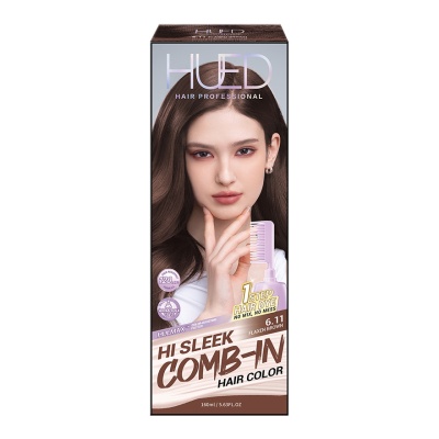 HUED - Hi Sleek Comb-in Hair Color 6.11 Flaxen Brown 1's