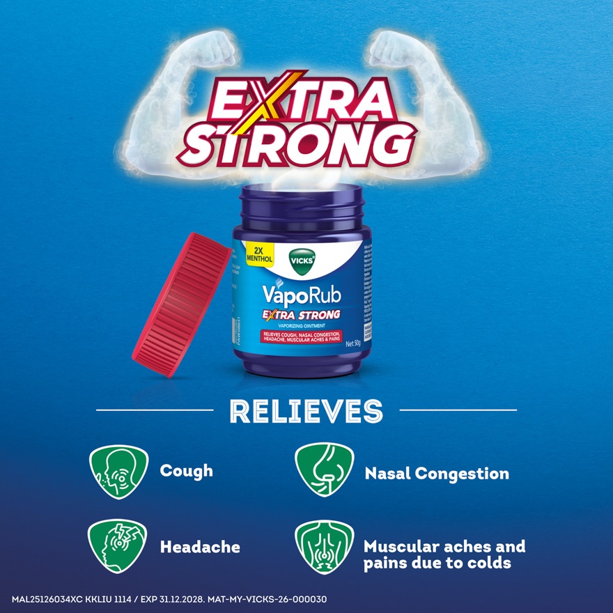 Vaporub Extra Strong for Cough & Cold 50g