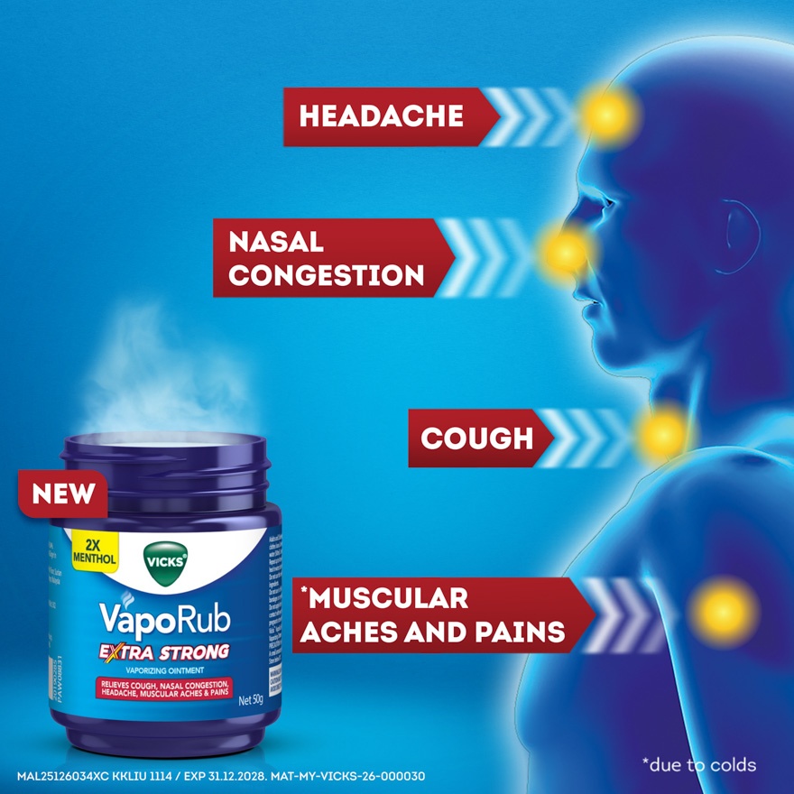 Vaporub Extra Strong for Cough & Cold 50g