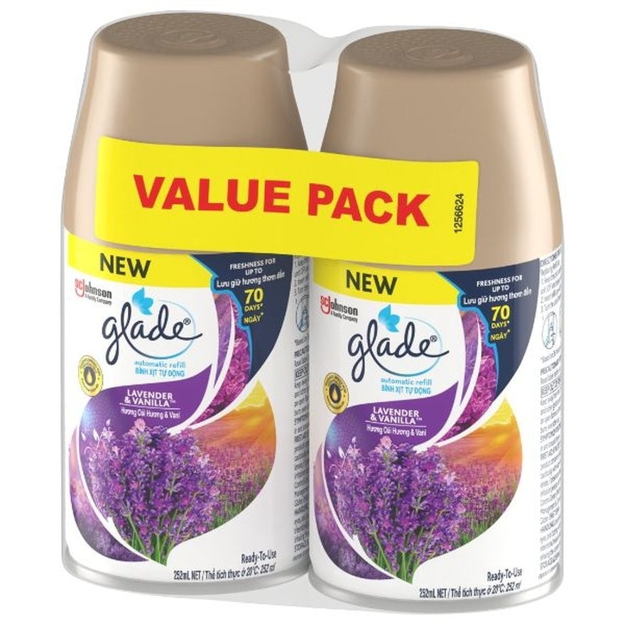 Automatic Spray Refill Lavendar & Vanilla 252ml x2