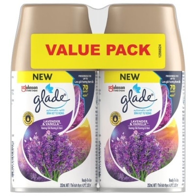 GLADE - Automatic Spray Refill Lavendar & Vanilla 252ml x2