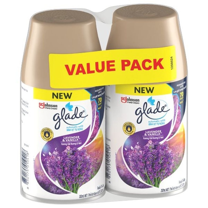 Automatic Spray Refill Lavendar & Vanilla 252ml x2