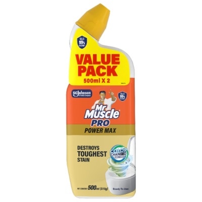 MR MUSCLE - Toilet Bowl Cleaner Power Max 500ml x2