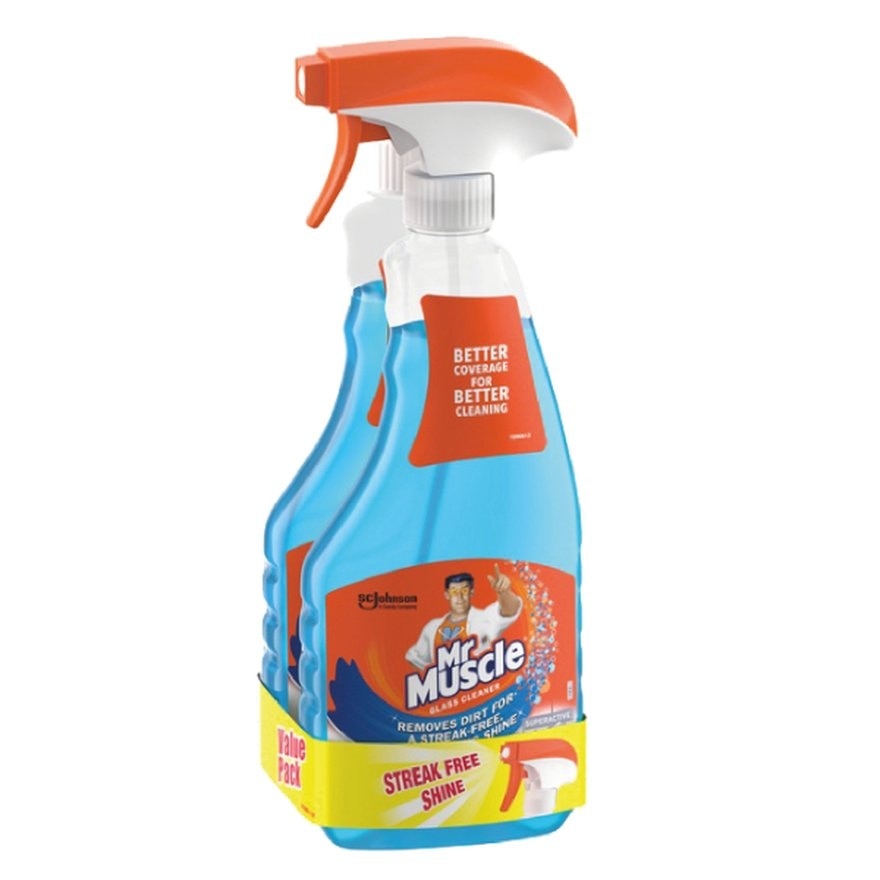 Glass Cleaner Super Active 500ml x2