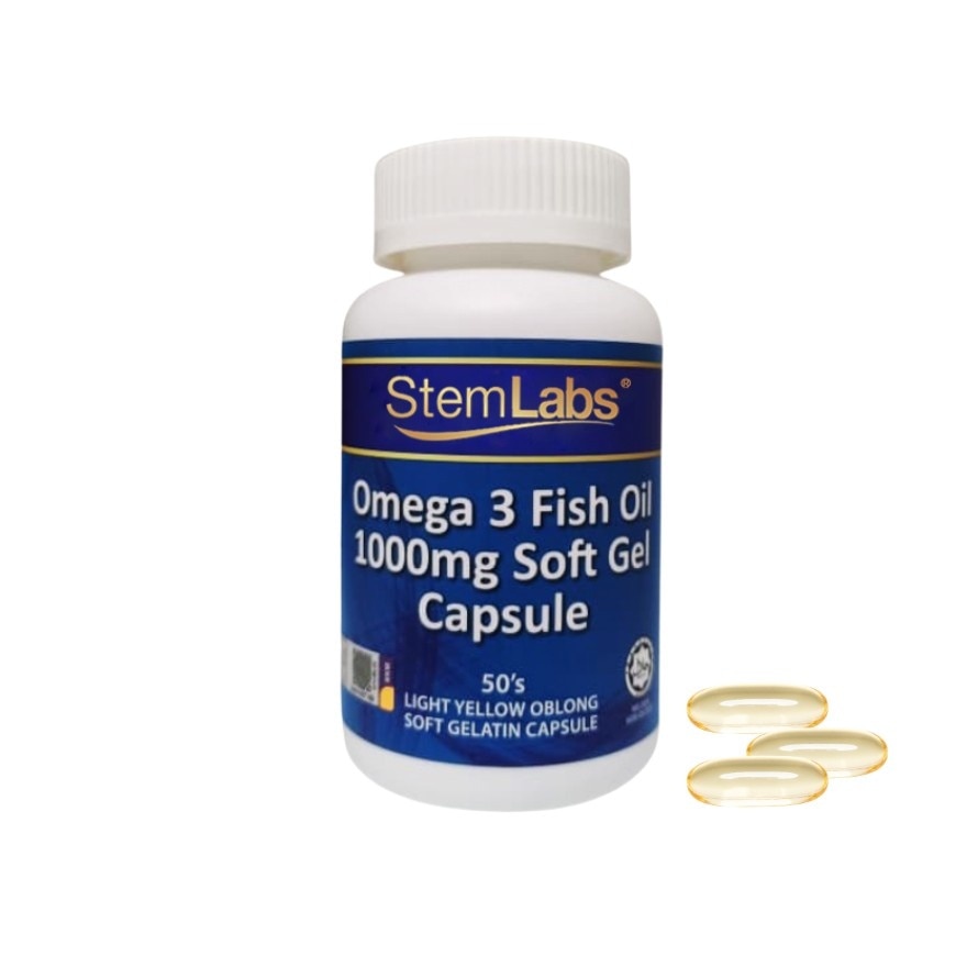 Omega-3 Fish Oil 1,000mg Softgel 50's