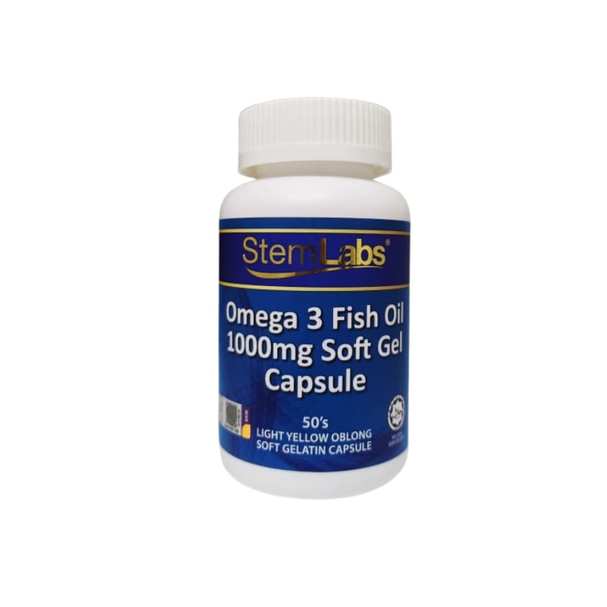 Omega-3 Fish Oil 1,000mg Softgel 50's