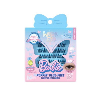 GLAMFIX - Barbie Wink Era Poppin' Glue-Free Cluster Eyelashes 23 Pink Fever