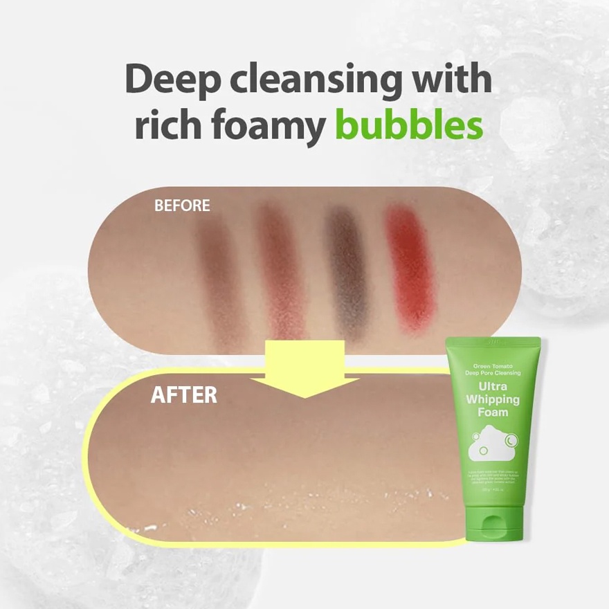 Green Tomato Deep Pore Cleansing Ultra Whipping Foam 120g