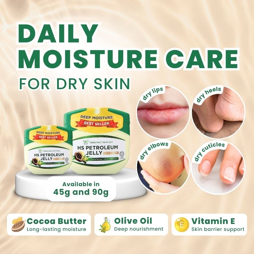 Petroleum Jelly with Cocoa Butter, Vitamin E & Olive Oil 45g