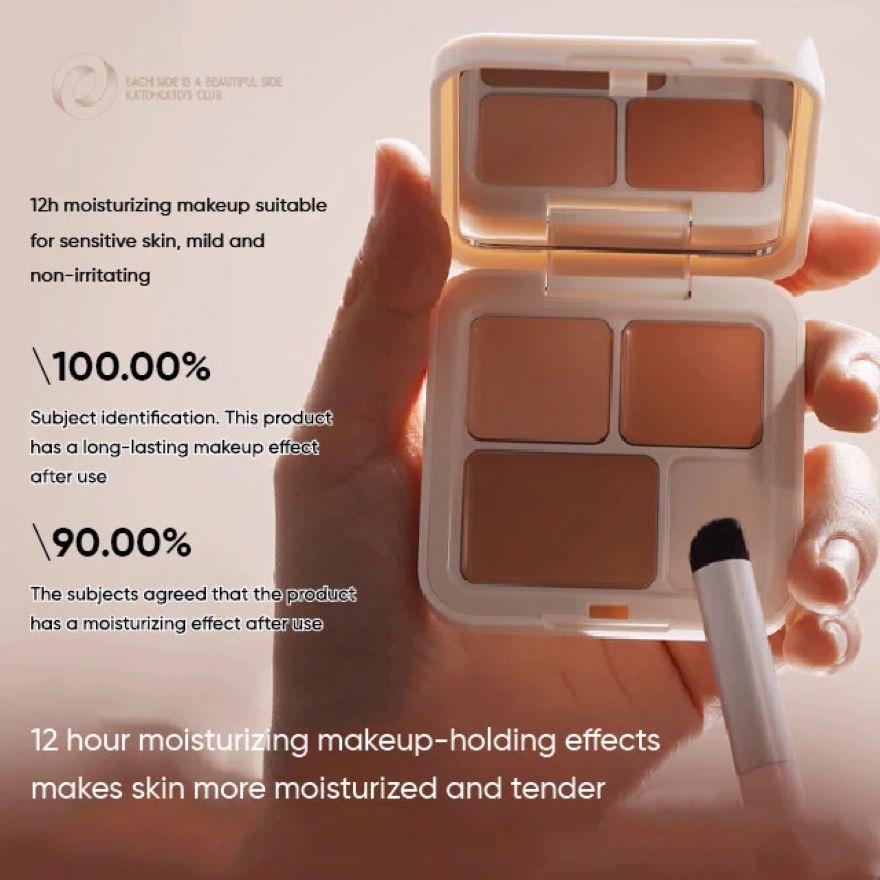 Cubic Cheese Concealer Three Color Concealer Palette 5g-Winter Series