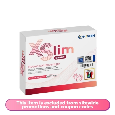 HISHIN - XSlim Botanical Beverage Mixed With Mulberry Juice, Strawberry Juice and L-Carnitine
