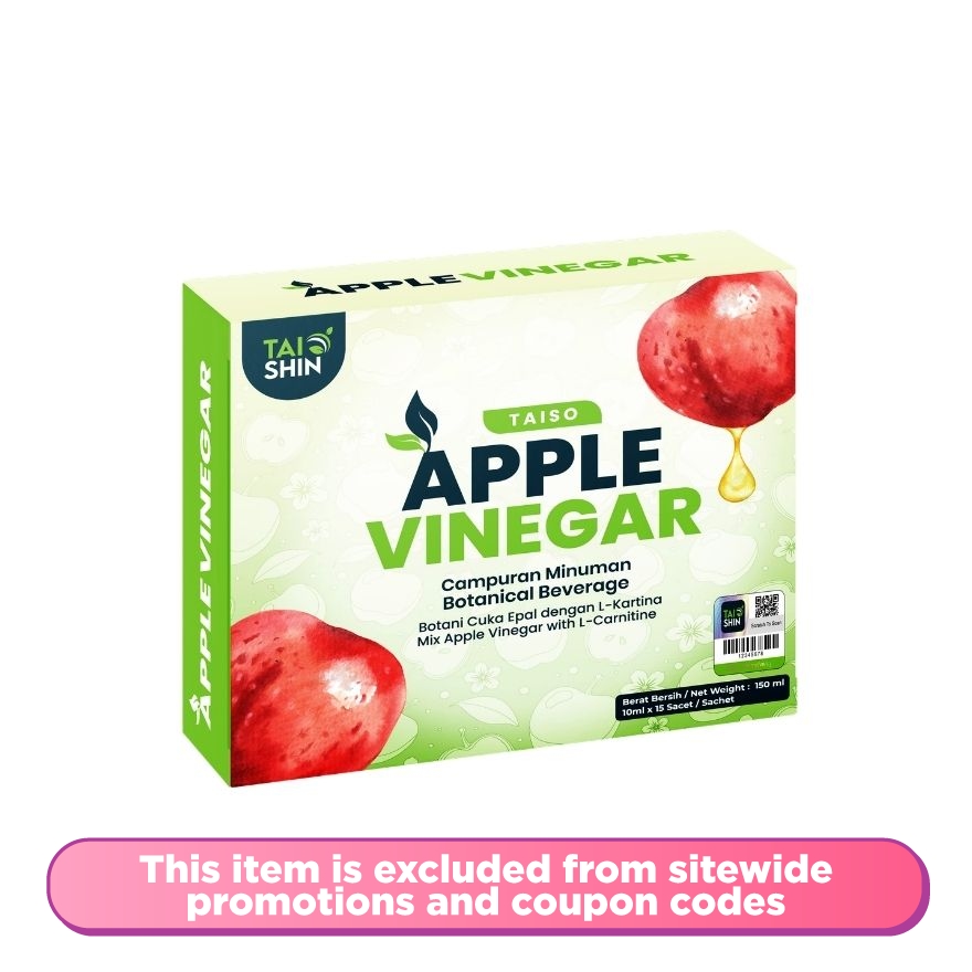 Taiso Botanical Beverage Mix Apple Vinegar with L-Carnitine