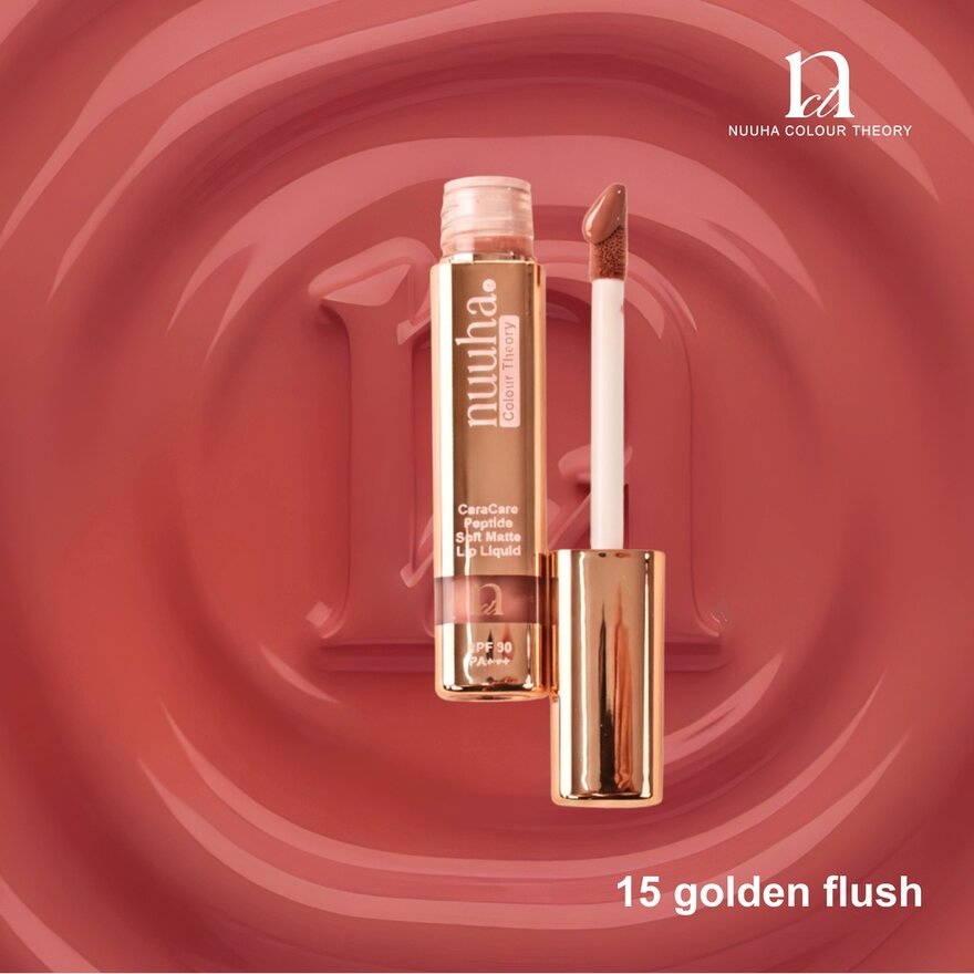 Color Theory CeraCare Peptide Lip Liquid Soft Matte SPF 30 PA+++ [Golden Flush (15)]
