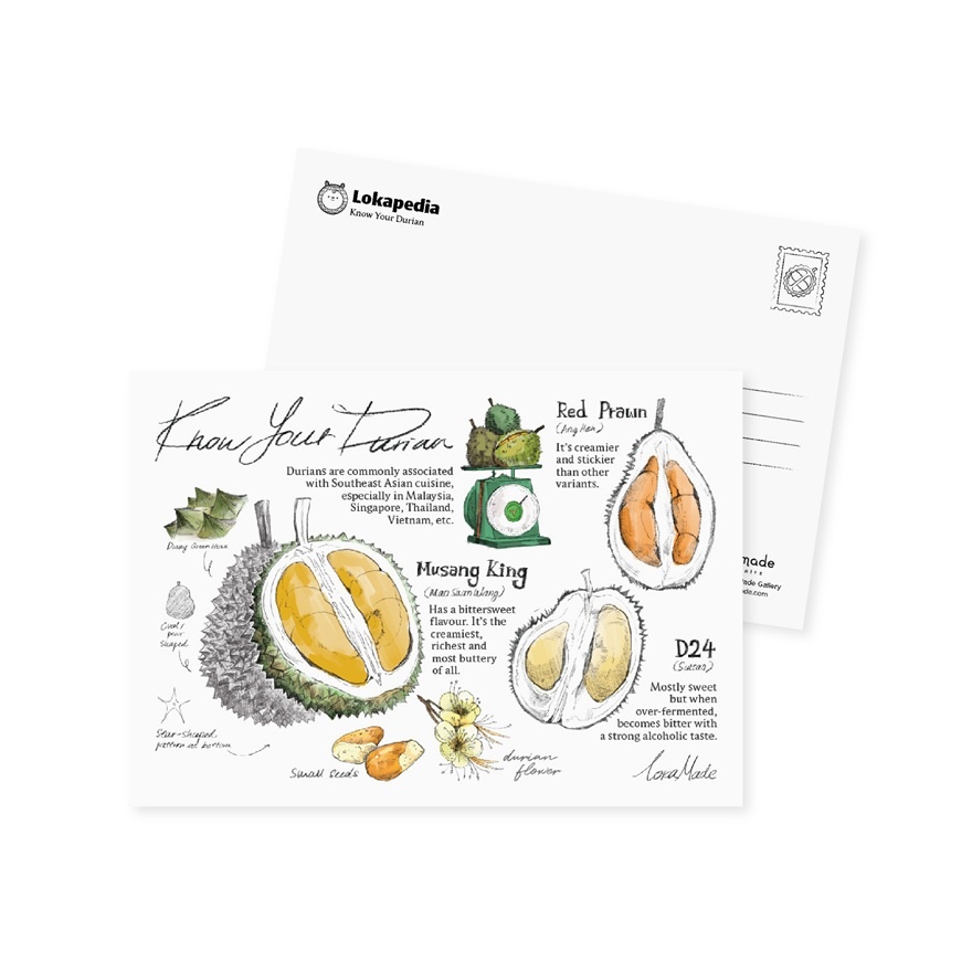 Lokapedia Postcard: Know Your Durian MSP132 1S image