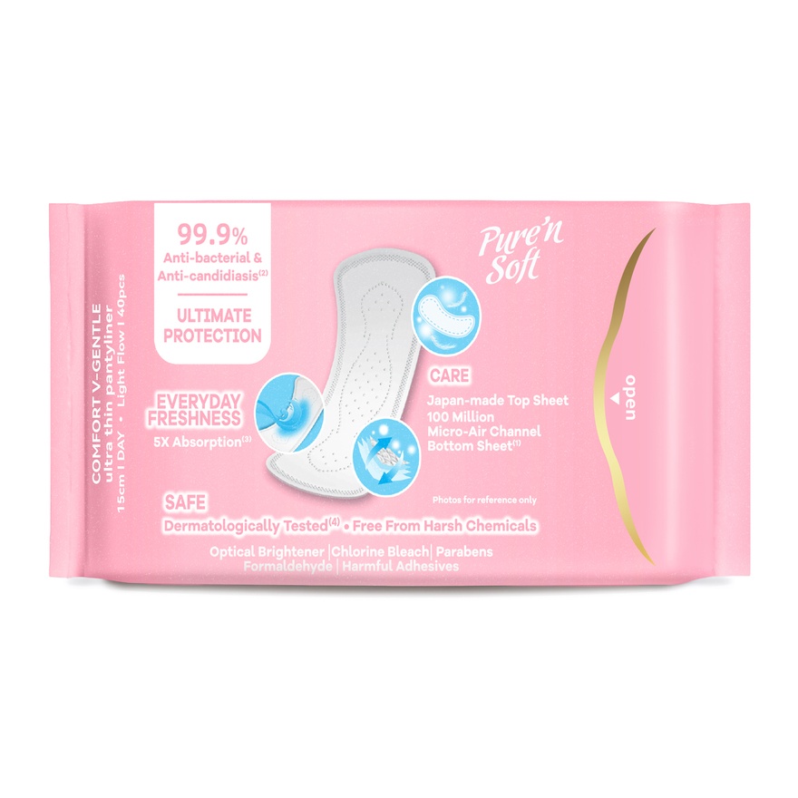 Ultra Thin Pantyliner Floral Scented 15cm 2x40s