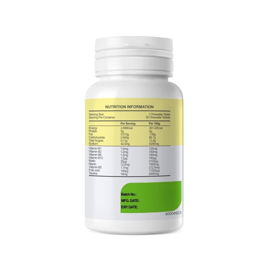 Bubbly B Plus Lemon Flavour Chewable 30's