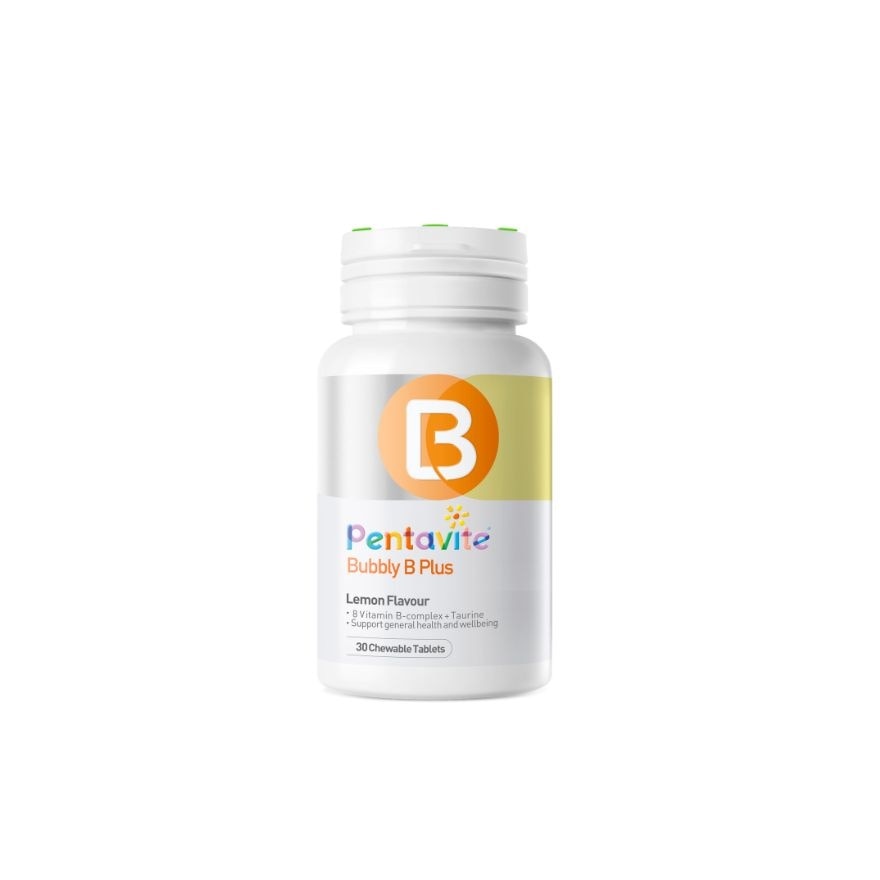 Bubbly B Plus Lemon Flavour Chewable 30's