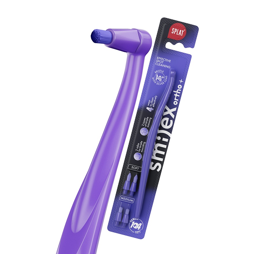 Orthodontic Tufted Toothbrush Purple 1s
