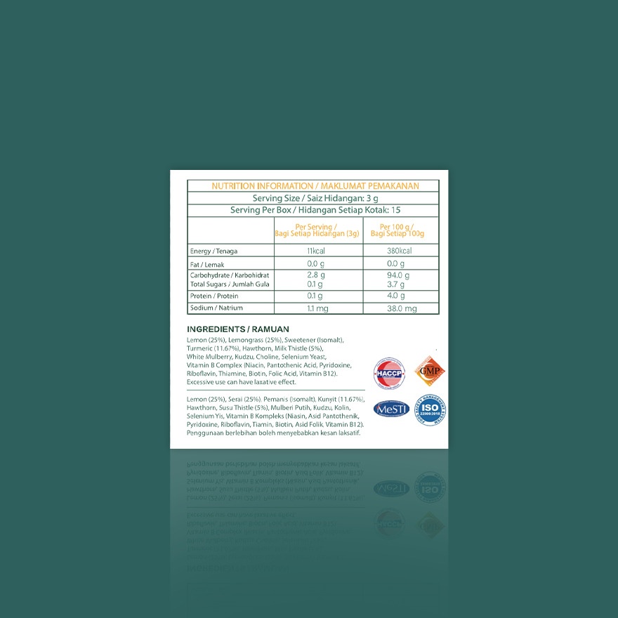 Liver Anti-Inflammation & Repair Formula 15’s
