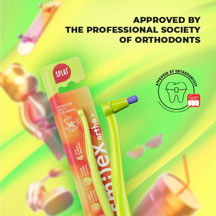 Orthodontic Tufted Toothbrush Light Green 1s