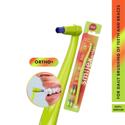 SPLAT - Orthodontic Tufted Toothbrush Light Green 1s