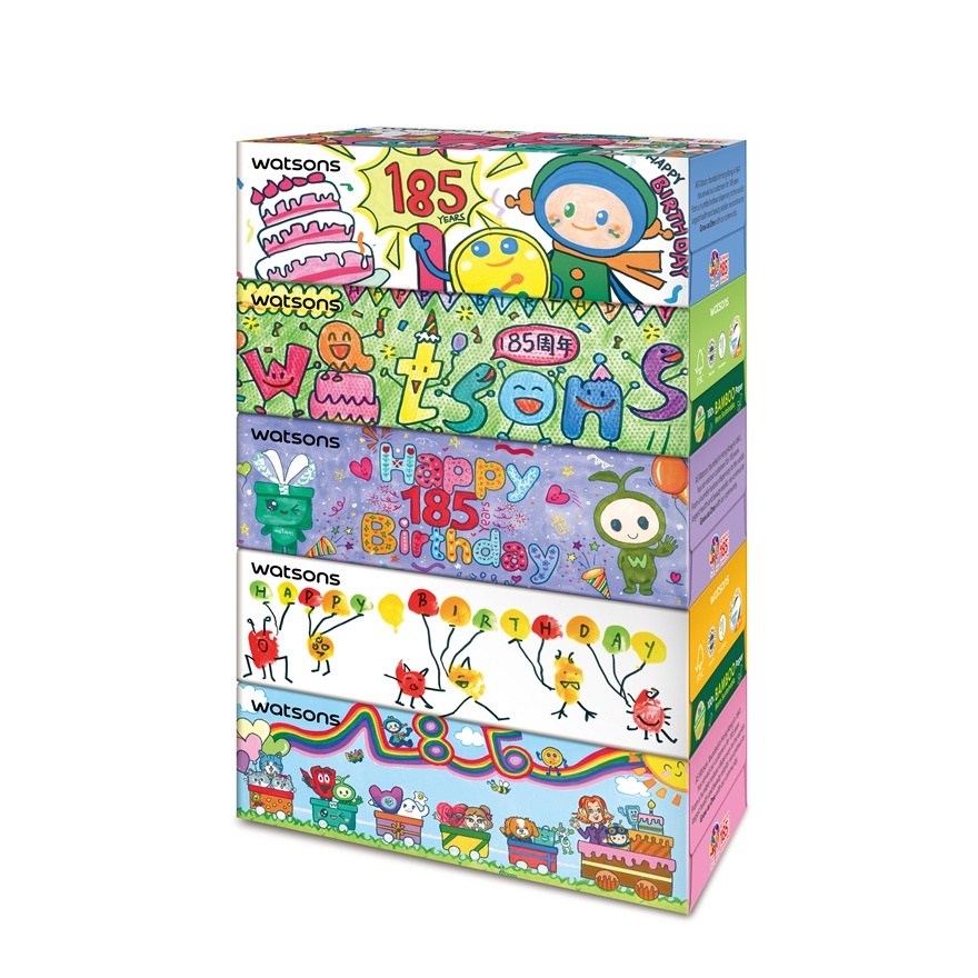 185 Drawing Box Tissue 3plyx100sheetsx5s image