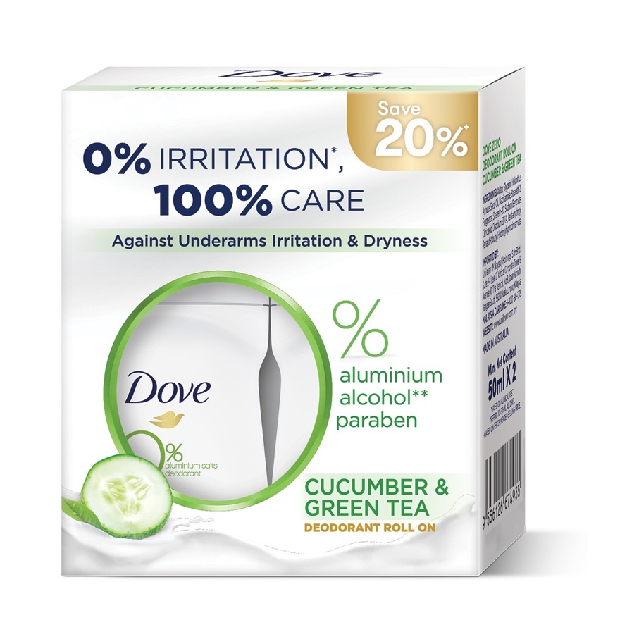 Deodorant Roll On Cucumber & Green Tea 2X50ml