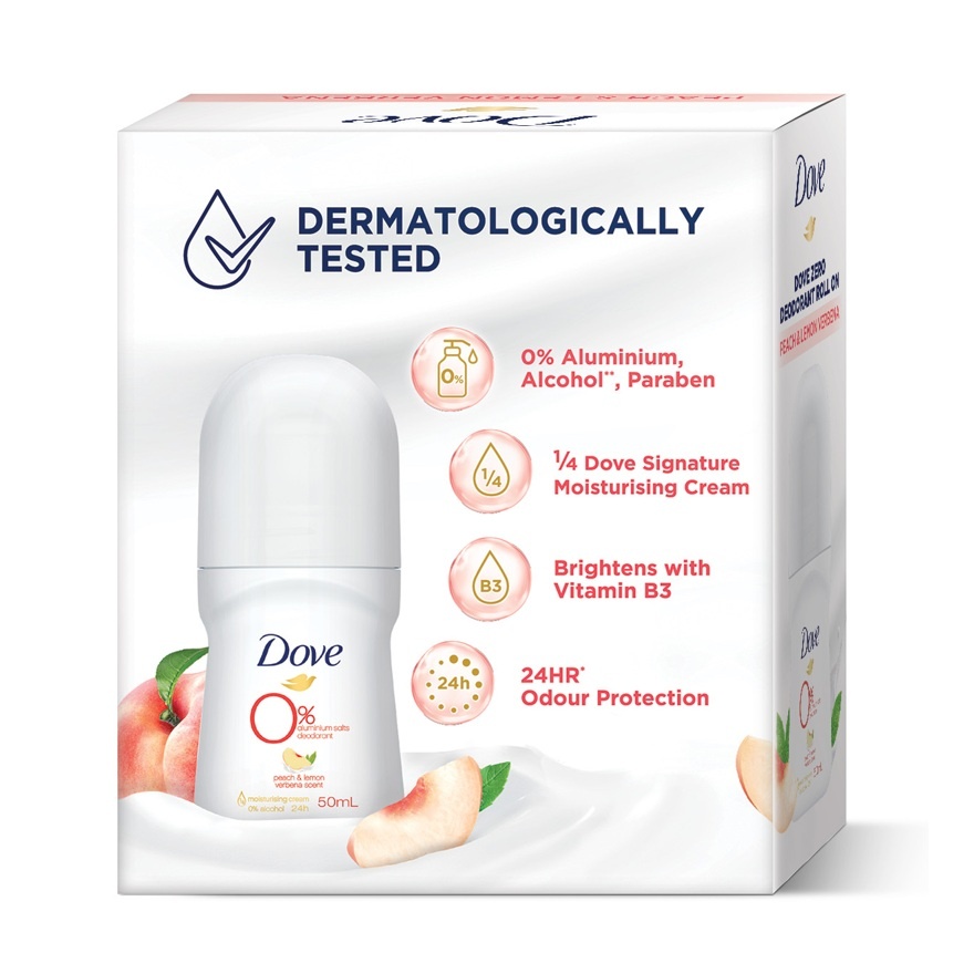 Deodorant Roll On Peach & Lemon Verbena 2X50ml