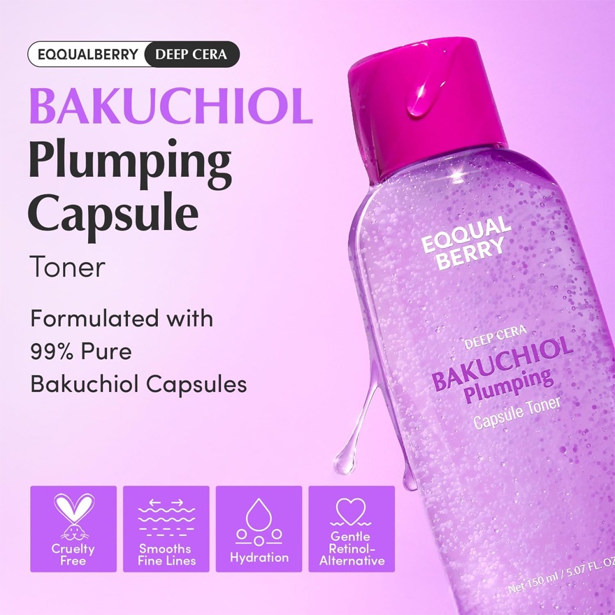 Deep Cera Bakuchiol Plumping Capsule Toner 150ml