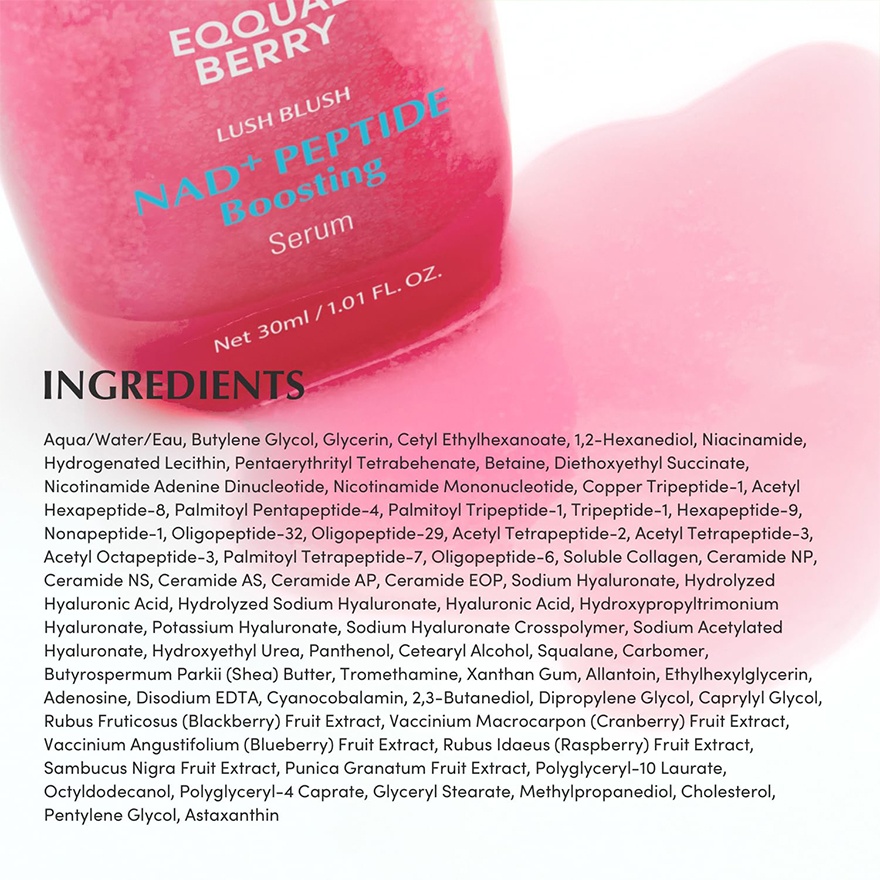 Lush Blush NAD+ Peptide Boosting Serum 30ml