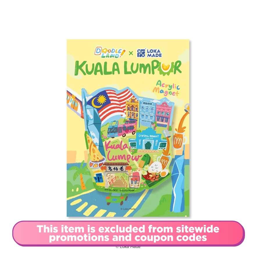 Doodle Land KL Street Charm Magnet AM DL 002 1s image