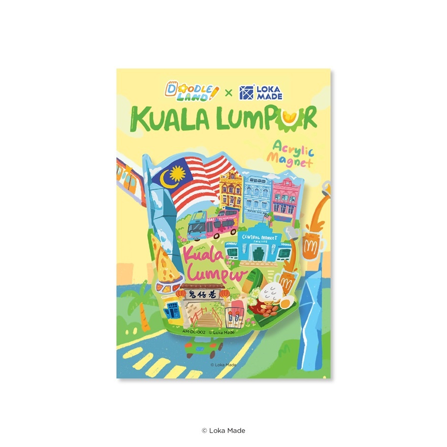 Doodle Land KL Street Charm Magnet AM DL 002 1s image