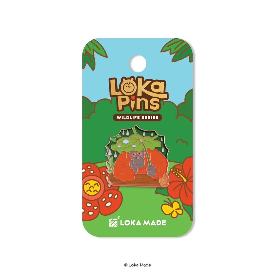 Orang Utan Enamel Pin ENA FAA 04 1s image