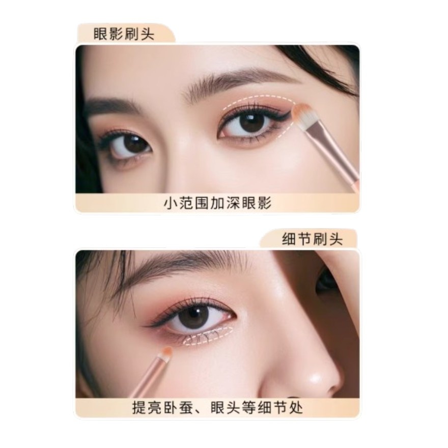 Double Ended Eyeshadow Brush - 02 Eyeshadow + Detail