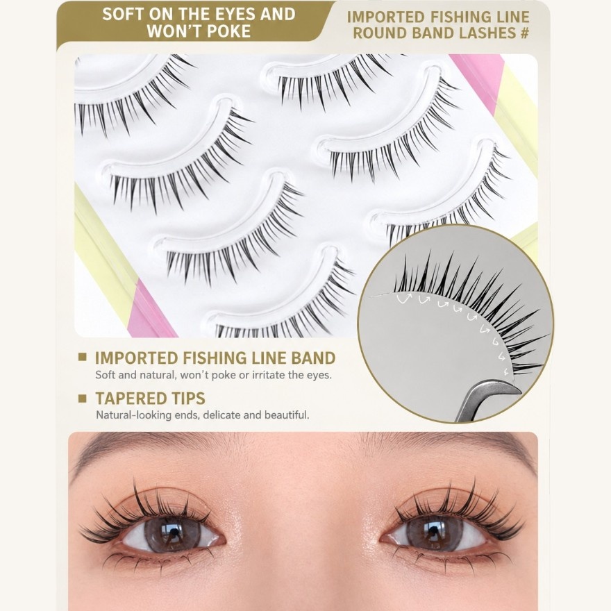 One Piece False Eyelashes W-1 Little Devil