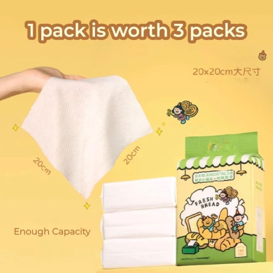 Tunee Goods Bread Series Cloud-Soft Tissues (180 Pcs)