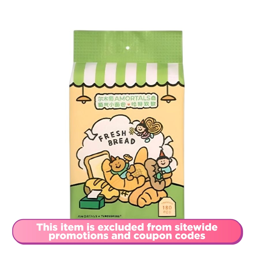 Tunee Goods Bread Series Cloud-Soft Tissues (180 Pcs)