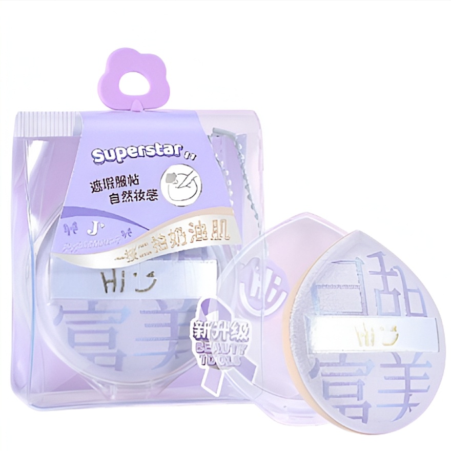 Joyful Makeup Series Q-bounce Marshmallow Powder Puff with Container
