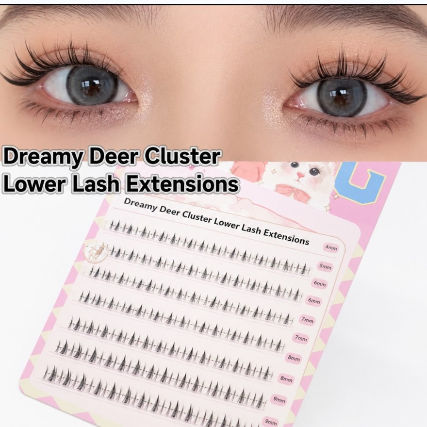 Single Cluster Segmented Natural False Eyelashes - 78 Lower Kitty