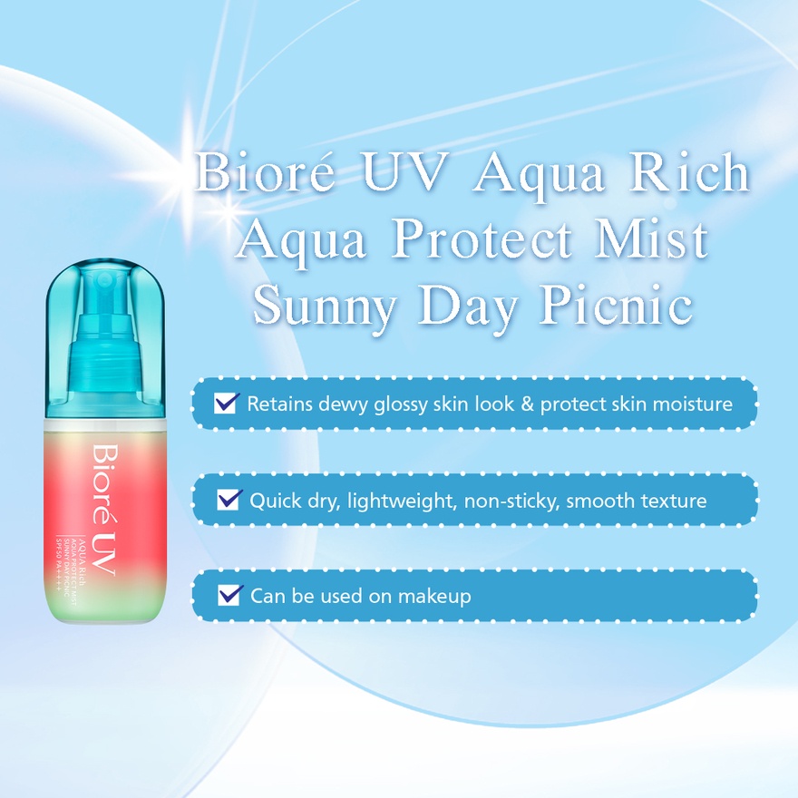 UV Aqua Rich Aqua Protect Mist Sunny Day Picnic 60ML SPF50