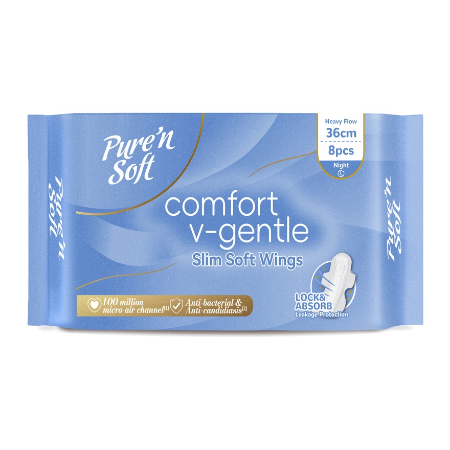 Comfort V-Gentle Slim Wings Napkin 35cm 8s