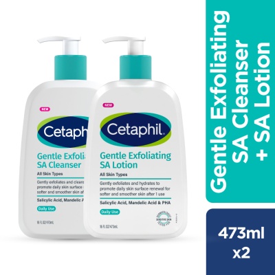 CETAPHIL - Gentle Exfoliating Salicylic AcidGentle Cleanser+ Lotion 473ML
