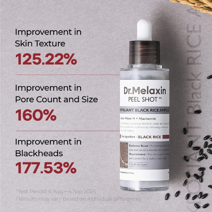 Peel Shot Exfoliating Black Rice Ampoule 80ml