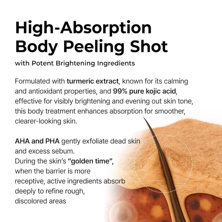Peel Shot Exfoliating Kojic Acid Turmeric Spray 200ml