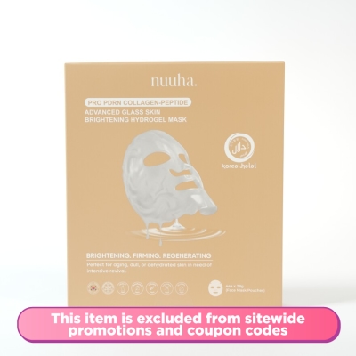 NUUHA - Pro PDRN Collagen-Peptide Advanced Glass Skin Brightening Hydrogel Mask 4s