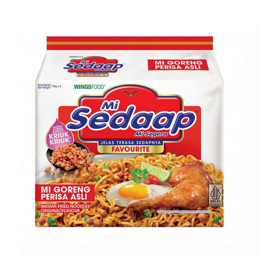 Mi Goreng Asli Instant Noodles 5x90g